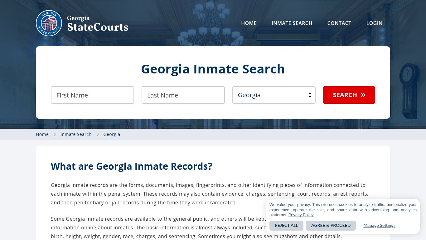 Georgia Inmate Search, Prison and Jail Information - StateCourts